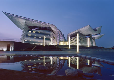 dezeen wuxi grand theatre by pes architects 1