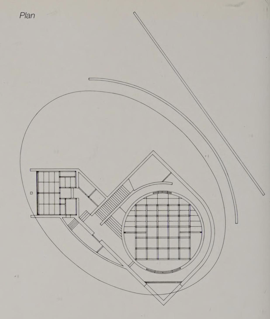 Water Temple by Tadao Ando, [lotus pond exterior / concrete wing walls / descent staircase / vermilion sanctuary interior / light court / Awaji Island hillside context], 1991 Japan