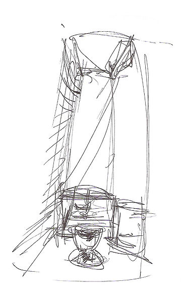 369px croquis iglesia en marco de canaveses pila bautistal
