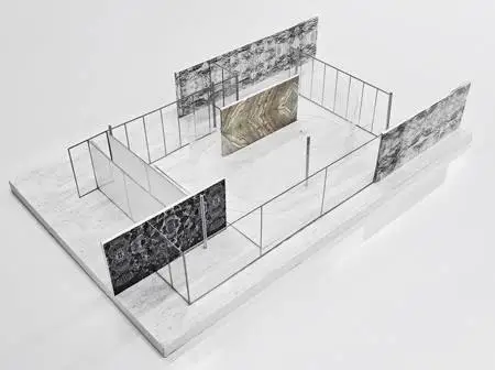 Barcelona Pavilion Mies van der Rohe travertine