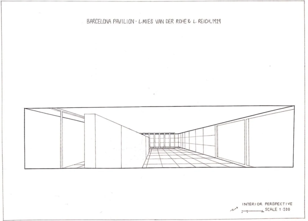 Barcelona Pavilion Mies van der Rohe travertine