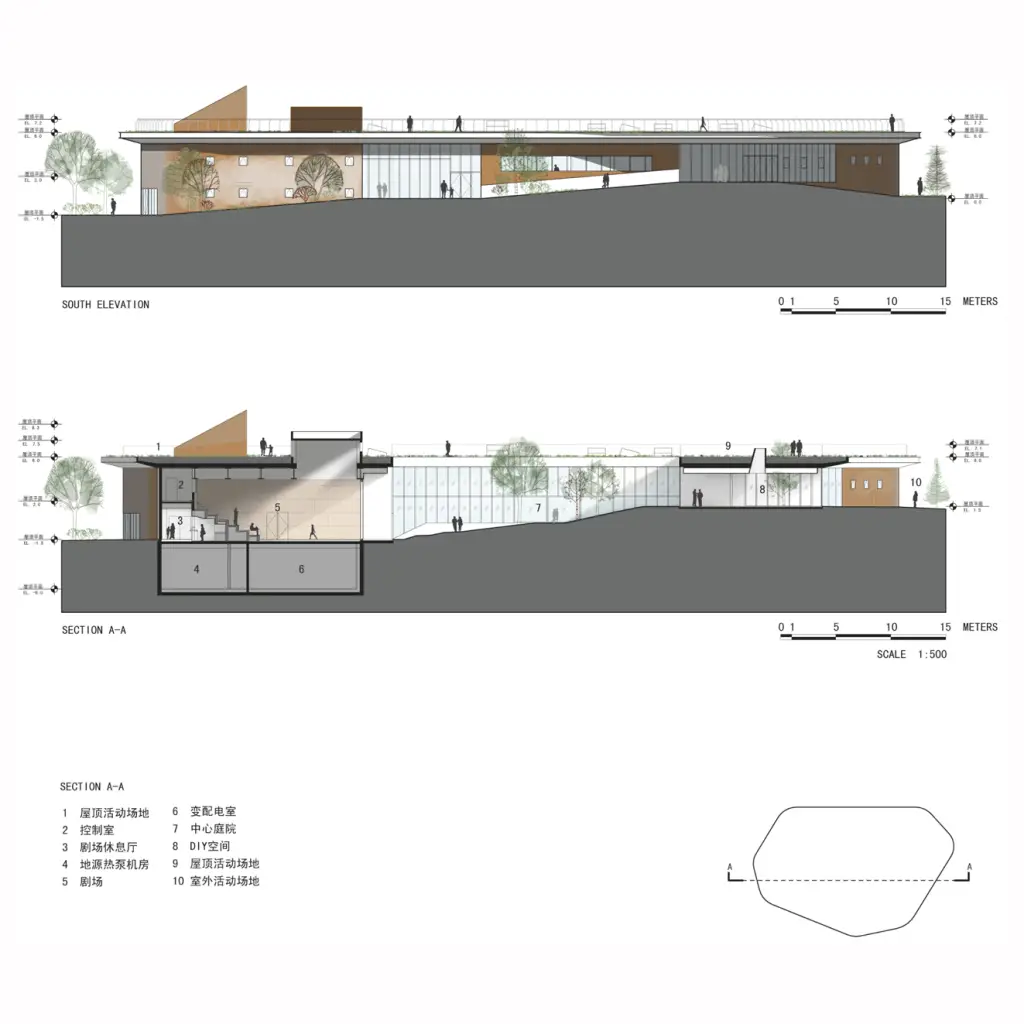 gehua youth and cultural center open architecture sec 1
