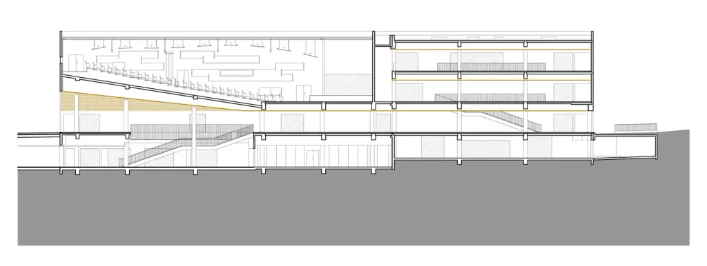 Zigzag architecture EDHEC campus in Croix, France, a place of exchanges