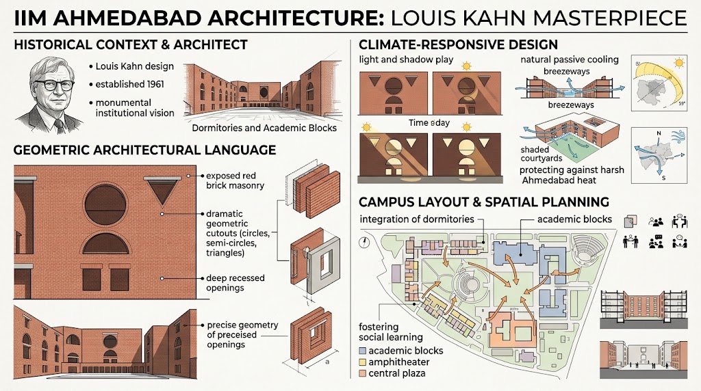 IIM Ahmedabad Architecture