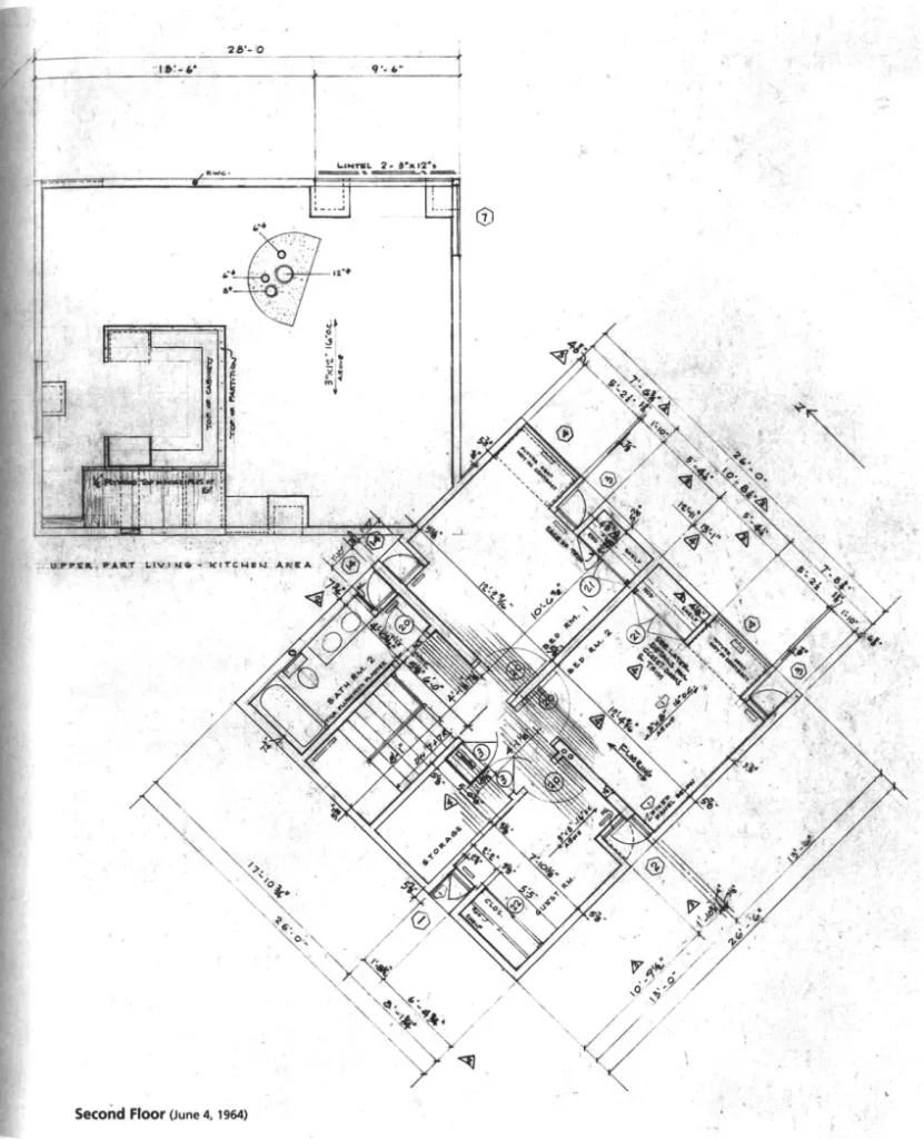 fisher house by louis kahn floor plan 2
