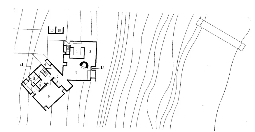 fisher house by louis kahn ground floor