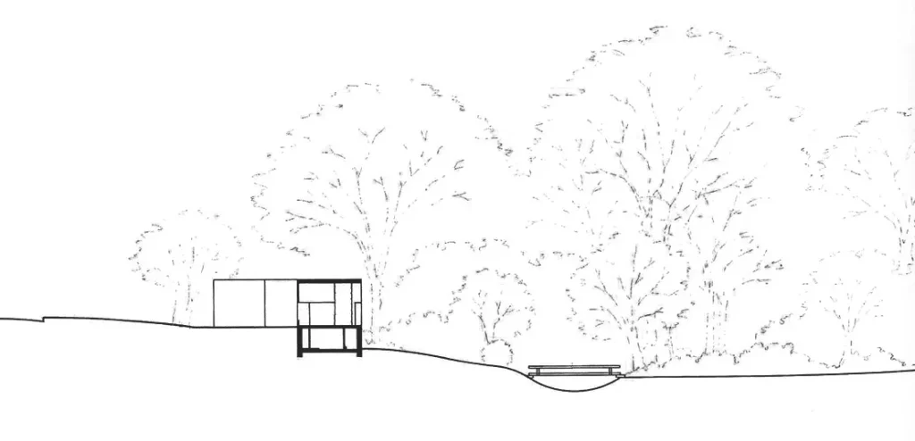 fisher house by louis kahn section