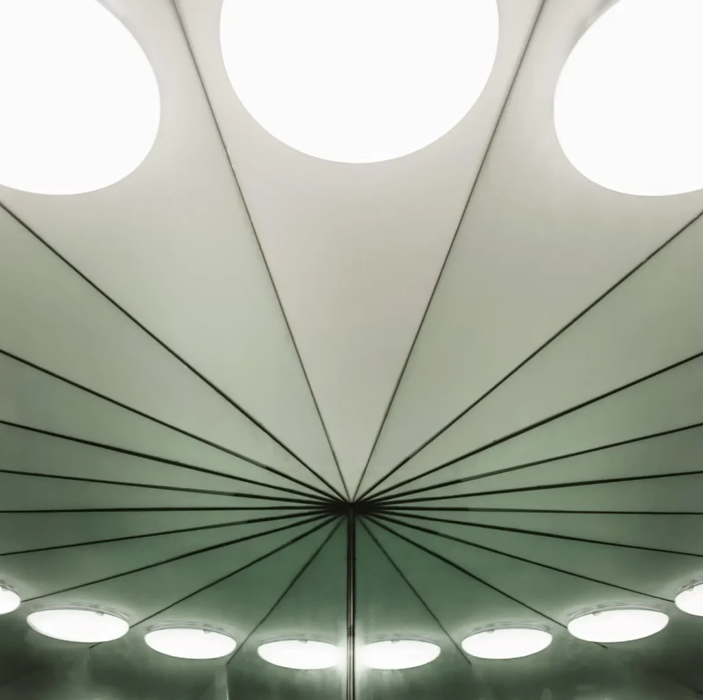 Danish National Maritime Museum by BIG Bjarke Ingels Group,
[aerial dry dock view / bridge spanning dock / underground gallery /
Kronborg Castle context / entrance zig-zag bridge / Morse code bollards /
auditorium bridge / dock interior], Helsingør Denmark 2013