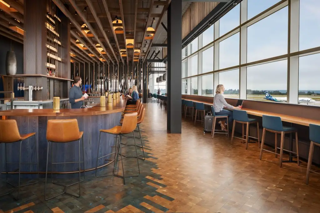 Alaska Airlines flagship lounge