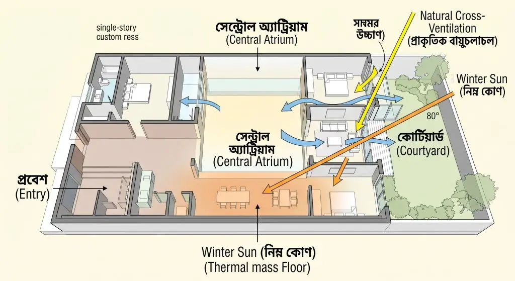 modern residential interior design case study