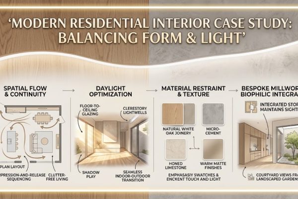 modern residential interior design case study