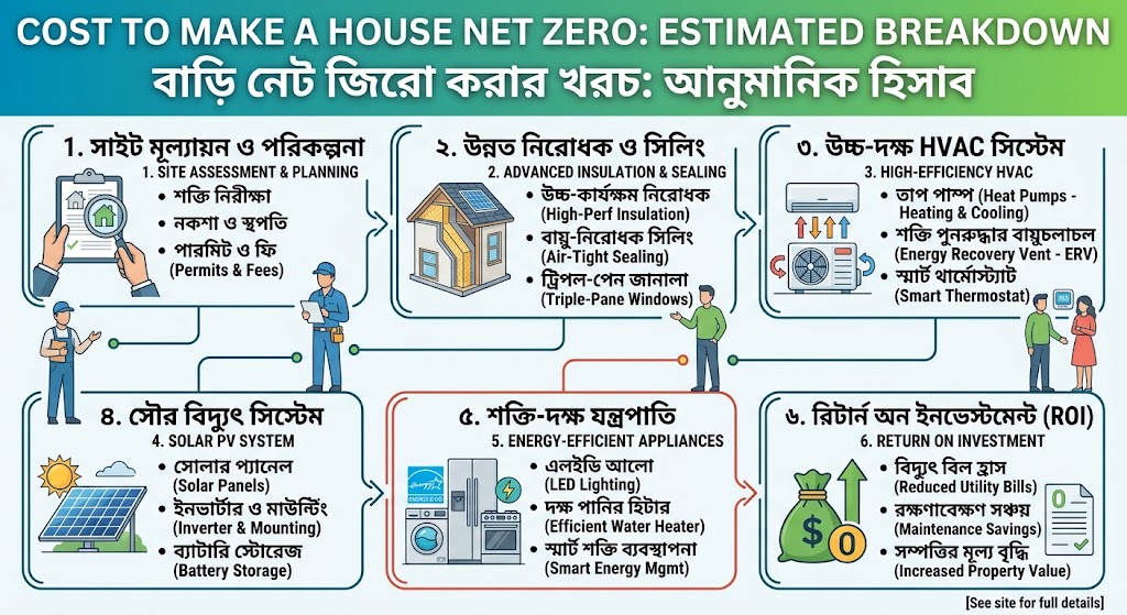 cost to make a house net-zero